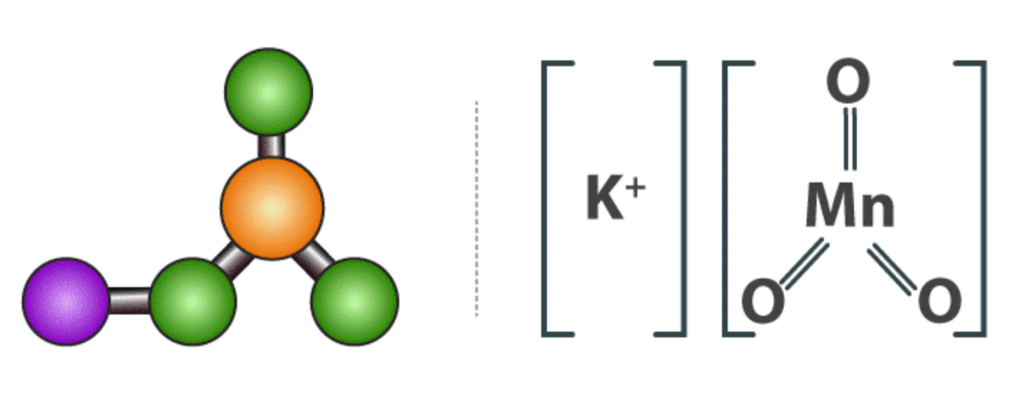 Cấu trúc phân tử của KMnO4