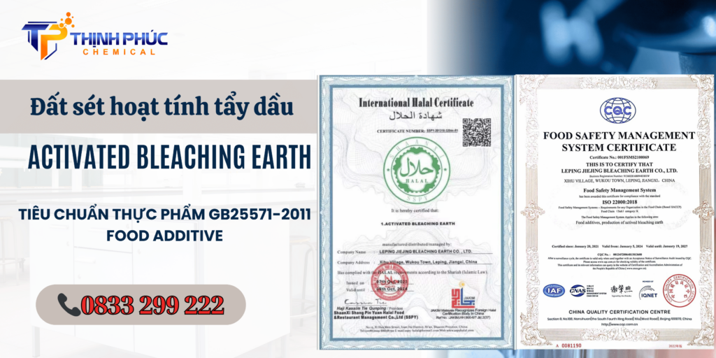 Đất sét hoạt tính Activated Bleaching Earth 