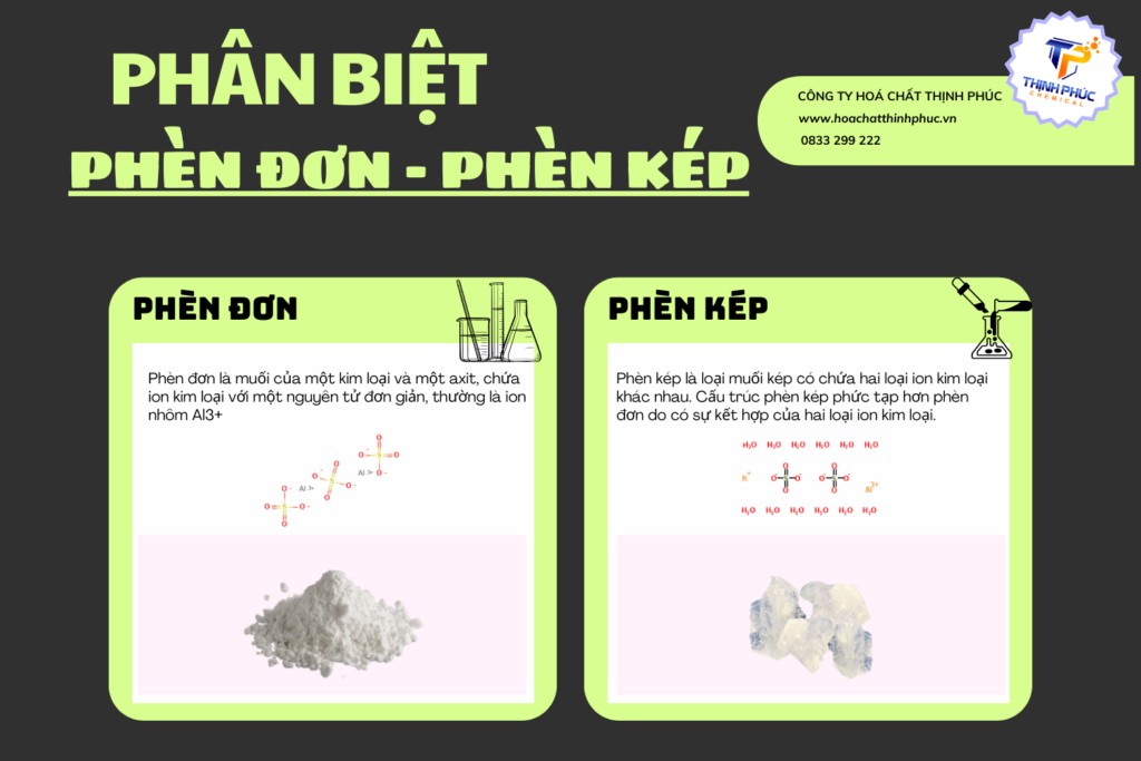 Phân Biệt Phèn Đơn Phèn Kép