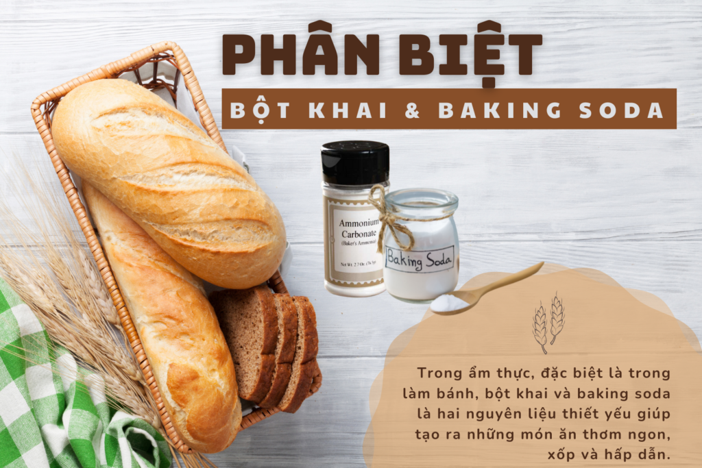 Phân biệt bột khai và baking soda_ Đặc điểm và cách dùng