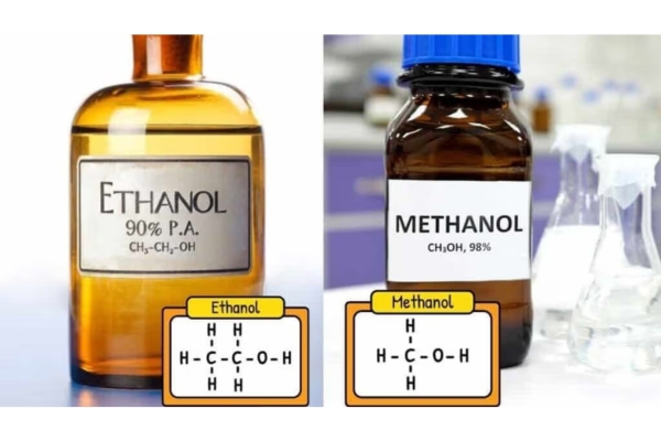 Ethanol (C2H5OH) vs Methanol (CH3OH)